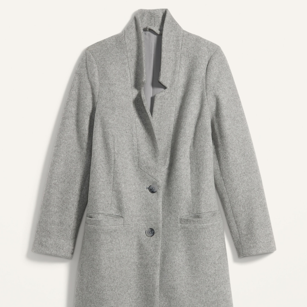 Old Navy Women's Classic Gray Trench Coat